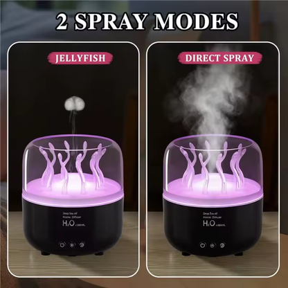 Humidificador con efecto de medusa