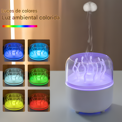 Humidificador con efecto de medusa