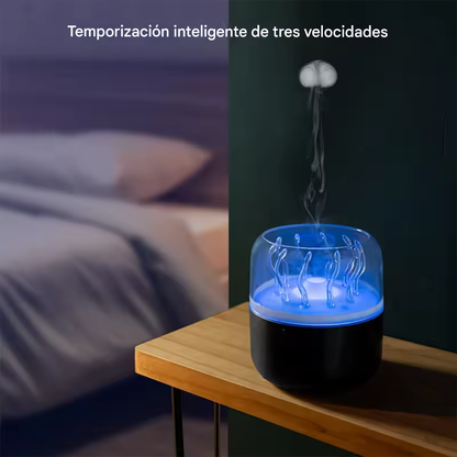 Humidificador con efecto de medusa