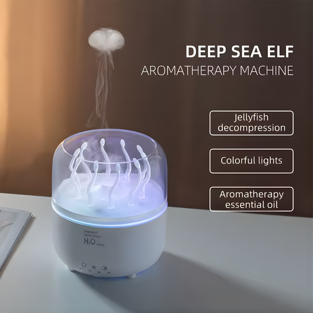 Humidificador con efecto de medusa